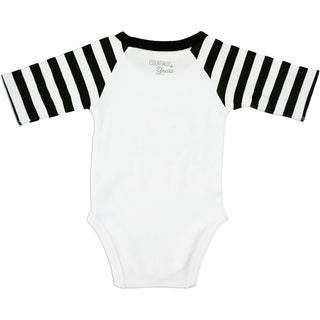 Still Stuck Bodysuit 3/4 Length Black & White Sleeve