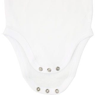 6 Feet Apart 0-6 Months Bodysuit 3/4 Length Heathered Gray Sleeve