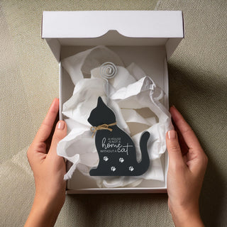 Cat 6" Plaque with Photo Clip
