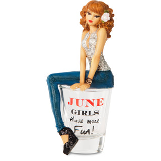 June 5.75" Girl in Shot Glass