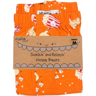 Popcorn and Butter M Orange Unisex Boxers