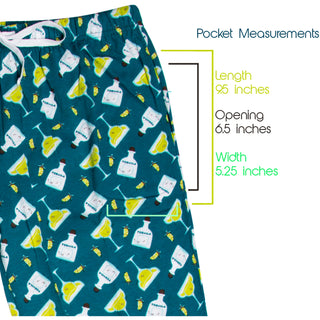 Margarita XS Teal Unisex Lounge Pants