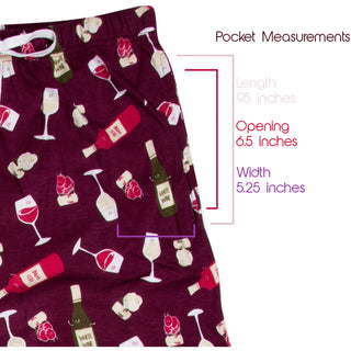 Wine S WIne Unisex Lounge Pants