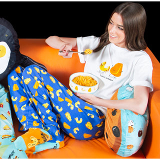 Mac & Cheese XS Blue Unisex Lounge Pants