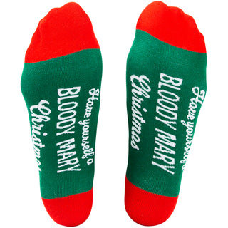 Bloody Mary Christmas 4" Ornament with Unisex Holiday Socks