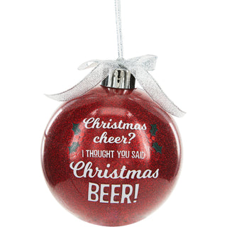 Christmas Beer 4" Ornament with Unisex Holiday Socks