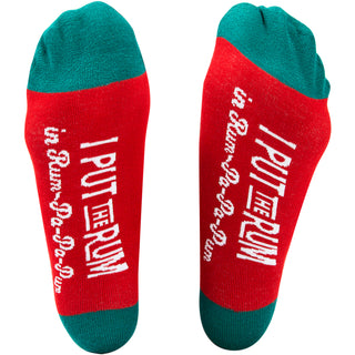 Rum-Pa-Pa-Pum 4" Ornament with Unisex Holiday Socks