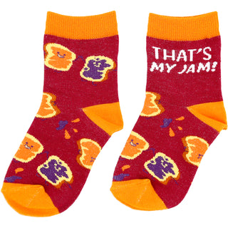 PB & J M/L Youth Cotton Blend Crew Socks