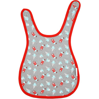 Ice Cream Gray Reversible Bib 6 Months - 3 Years