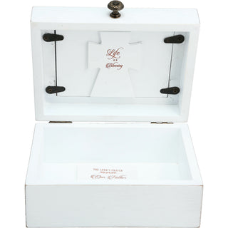 The Lord 6.5" x 5" Prayer Box with Photo Frame (Holds 2.25" x 3.25" Photo)