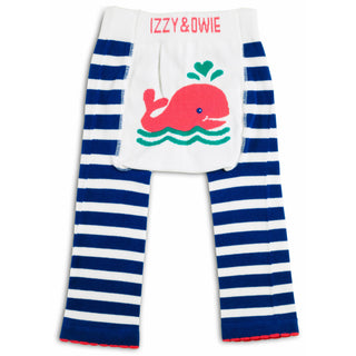 Blue and White Whale 6-12 Month Baby Leggings