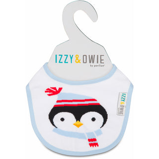 Winter Penguin Baby Bib