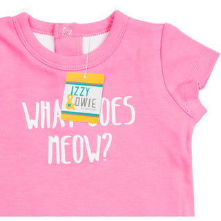 Light Pink Kitty 6-12 Months Shw-onesie
