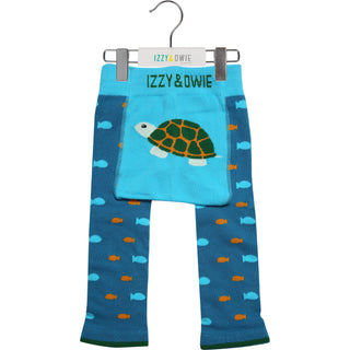 Green Turtle 6-12 Months Baby Leggings