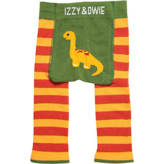 Orange Dino 6-12 Months Baby Leggings