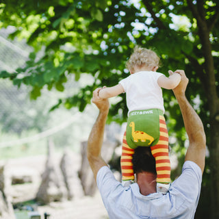 Orange Dino 6-12 Months Baby Leggings