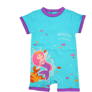 Mermaid Princess 6-12 Months Romper