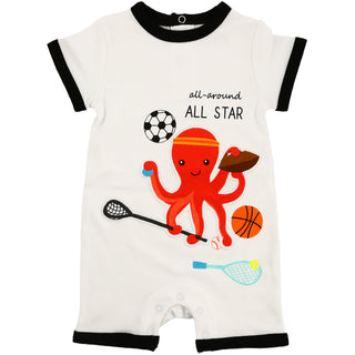 Octopus All Star 6-12 Months Romper