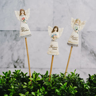 Best Wishes 3" Angel Floral Pick