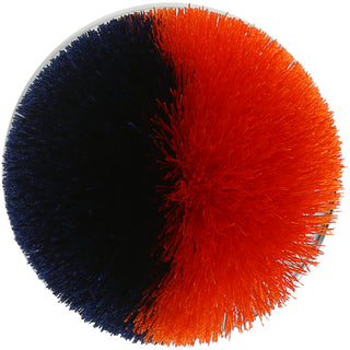 Navy & Orange 2.75" Pom Pom Lid