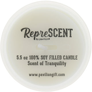 Best Life Maroon & Yellow - 5.5 oz - 100% Soy Wax Candle with Pom Pom Lid Scent: Tranquility