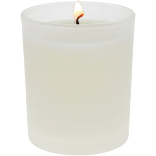 Blank Light Blue & White - 5.5 oz - 100% Soy Wax Candle with Pom Pom Lid Scent: Tranquility