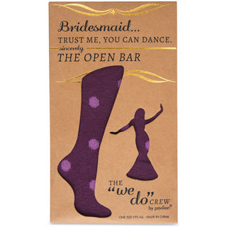 Open Bar Purple - Ladies Cotton Blend Sock