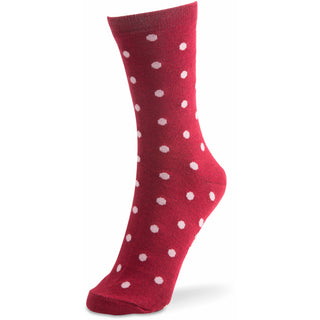 Socks Off Maroon - Ladies Cotton Blend Sock