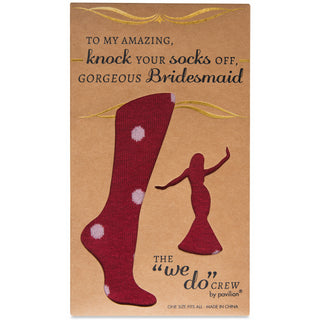 Socks Off Maroon - Ladies Cotton Blend Sock