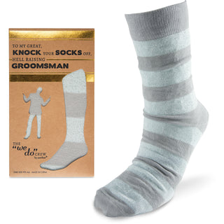 Socks Off Maroon - Men's Cotton Blend Sock
