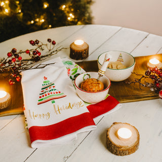 Happy Holidays Tea Towel Gift Set (2 - 19.75" x 27.5")
