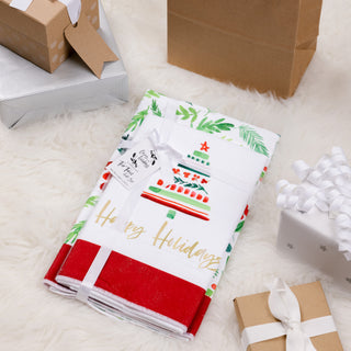 Happy Holidays Tea Towel Gift Set (2 - 19.75" x 27.5")