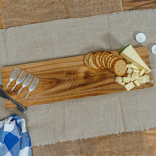 Home 21" Acacia Cheese/Bread Board Set