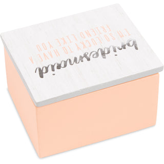 Bridesmaid 2.25" x 2" x 1.5" MDF Trinket Box