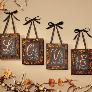 Love 4" x 3.375" Standing Letters