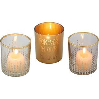 Forever in our Hearts 3 Assorted Votive Holders