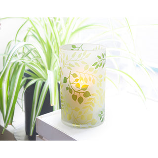 Green Fern Jar Candle Holder