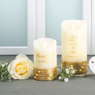 Heaven 3.5" x 7" Realistic Flame LED Lit Candle