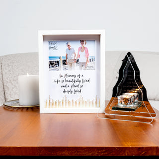 Christmas Night 5.75" x 7" Mirrored Glass Candle Holder