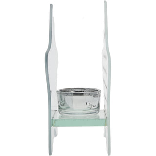 Stars in the Sky 6" x 6" Mirrored Glass Candle Holder