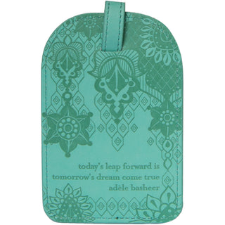 Tahitian Turquoise Gift Boxed Vegan Leather Luggage Tag